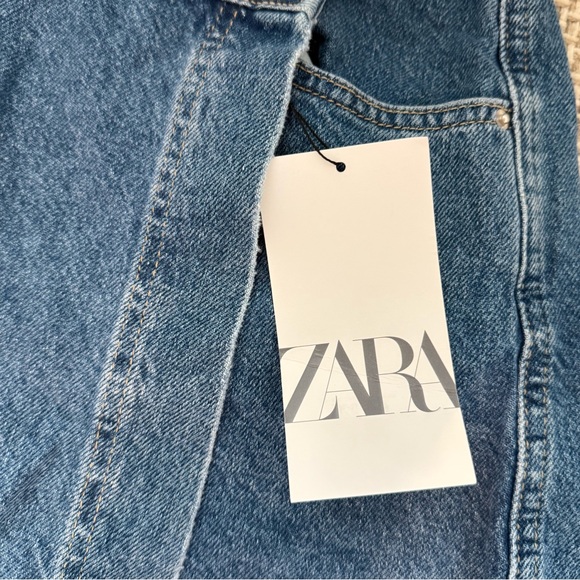 Zara Wrap Denim Skort - Picture 2 of 6